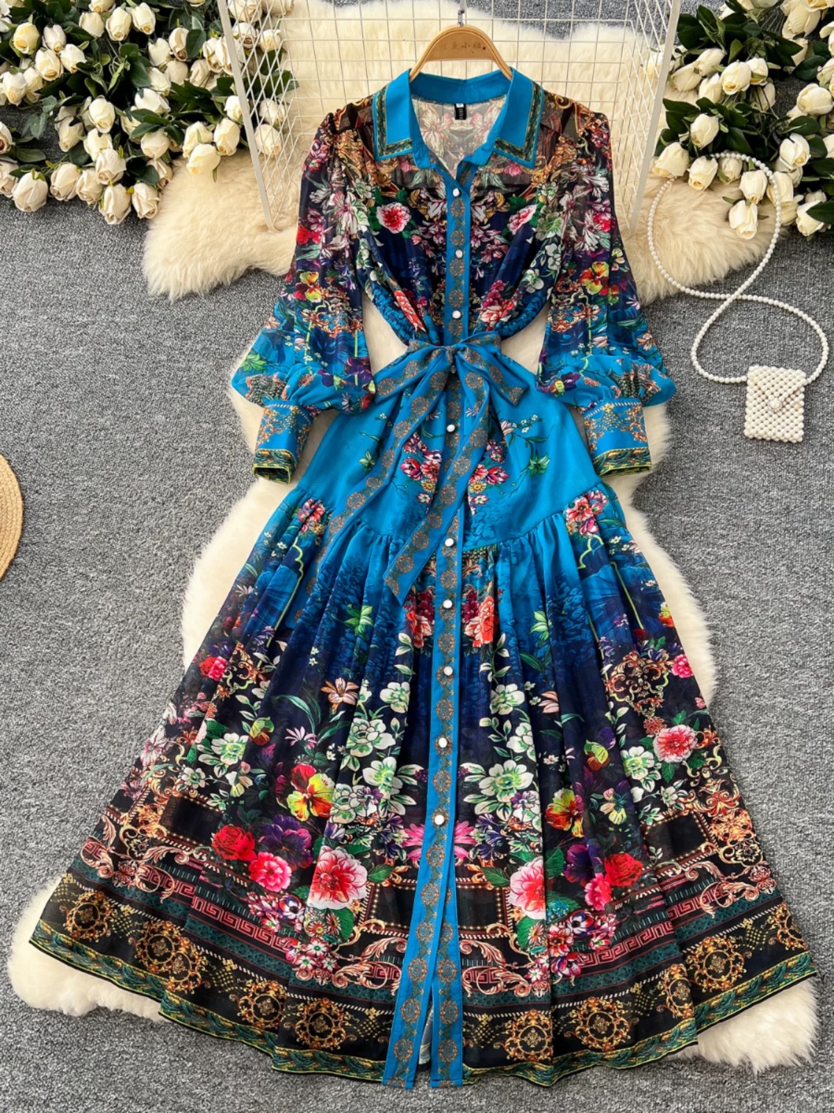 Her moment to shine print Dress ED186 images